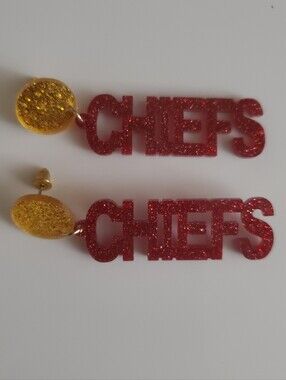 CHIEFS Glitter Earrings